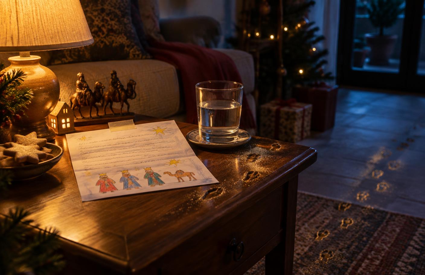 Carta de Olivia preparada para los Reyes Magos